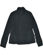 Hurley Womens Utility Jacket Uk 10 Small Black Cotton Classic Mg04