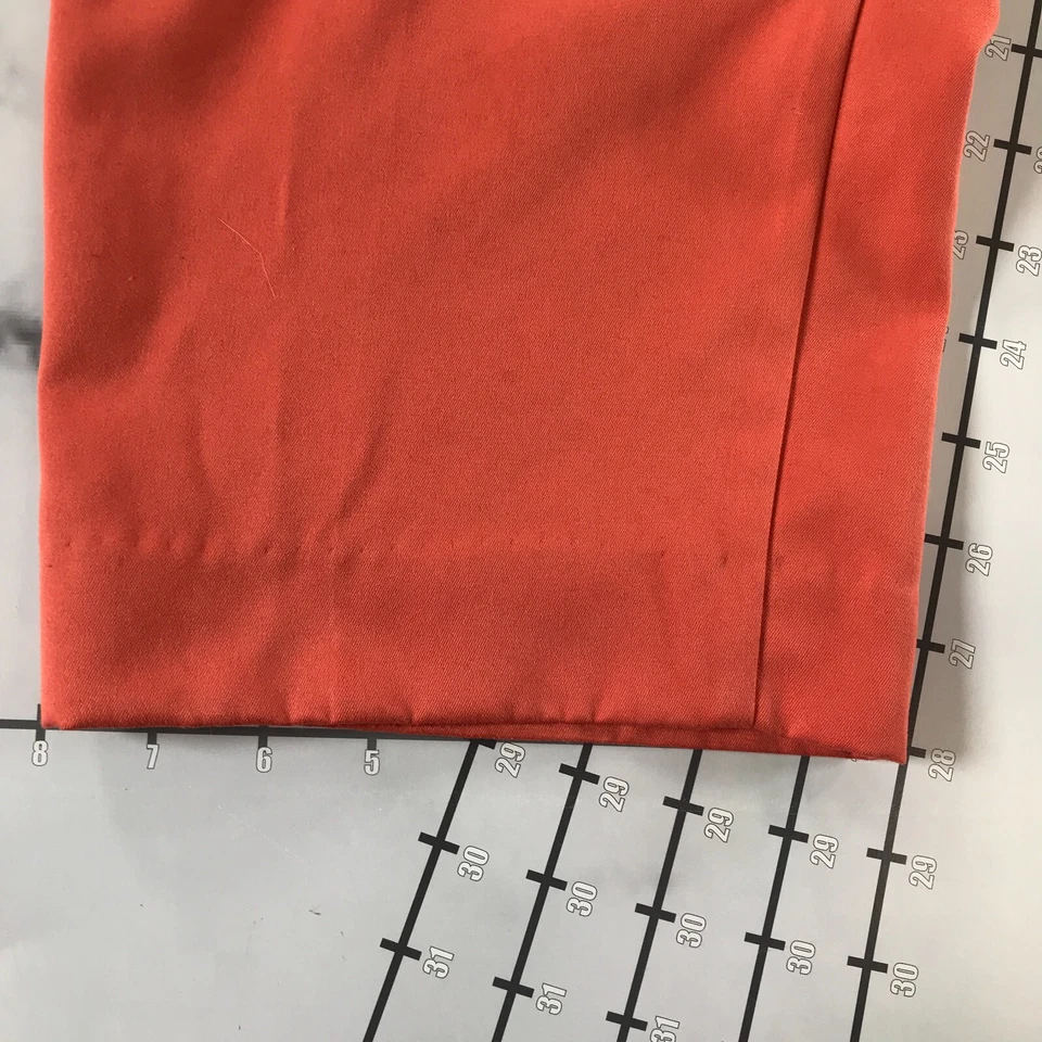 Pantalones Alia Mujer Petite 14 Coral Naranja Pierna Recta Bolsillos Cintura Elástica Foto 4 de 4