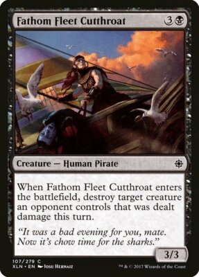 4x Magic MTG Tradingcard Ixalan 2017 Fathom Fleet Cutthroat 107/279