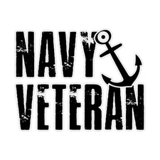 Navy Veteran Bumper Sticker Military Vinyl Soldier Decal 5"