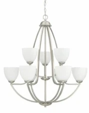 Park Harbor PHFHL1059BN Rowanty 9 Light 32" Wide Chandelier NIB