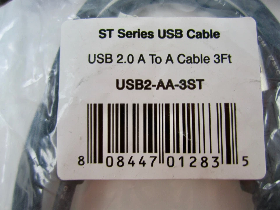 NEW! Comprehensive USB 2.0 A to A Cable 3ft - USB for Printer, Scanner, Keyboard - Image 2 of 4