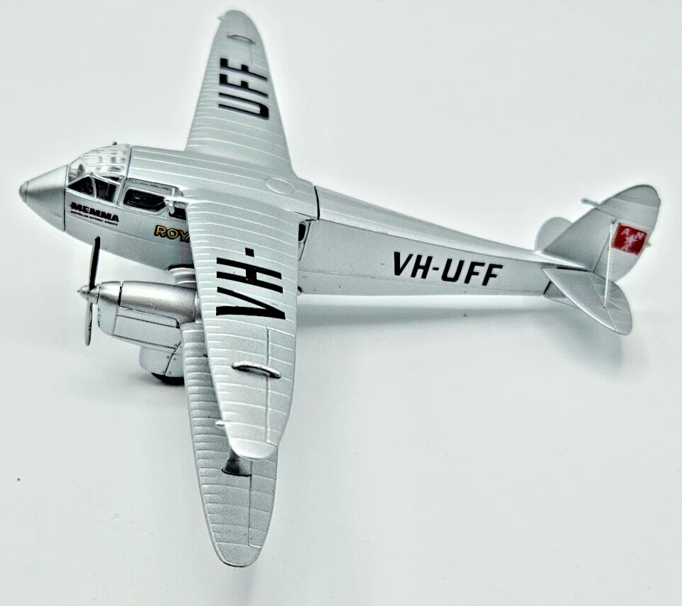 De. Havilland Dh 89 Dragon Rapide Vh -uff Memma 1/72 Oxford Modello Herpa - Immagine 4 di 4