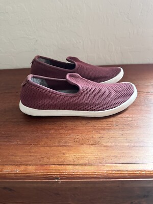 All Birds Men\'s Wool Loungers Size 11 Maroon Casual Slip On Shoes Round Toe EUC All Birds Men main image 4