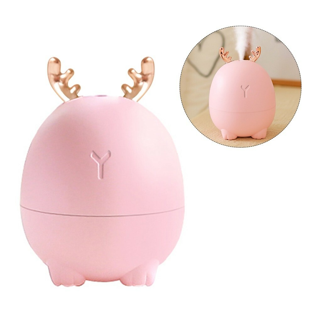 Mini Cartoon Rabbit/Deer Humidifer🦌 Portible USB Plug | LED Lights INCLUDED