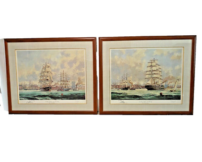 Eldred Clark Johnson Limited Edition  A/P 18/30 NYC Harbour (Set of 2)          
