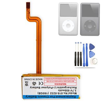 iPod classic 160GB バッテリー新品 OEM Battery For Apple iPod Classic 5th 6th 7th Gen A1136 A1238