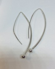 Silpada Sterling Silver BALANCING ACT Threader Long Earrings W1307 925 CUTE 