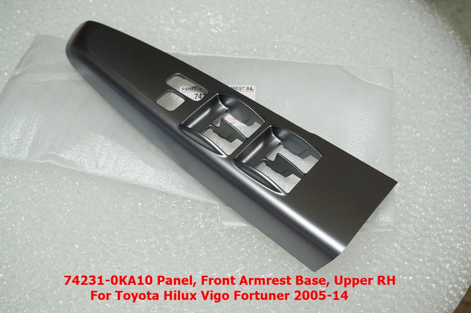 74231-0KA10 Panel Front Armrest Base Upper RH Toyota Hilux Vigo Fortuner | eBay
