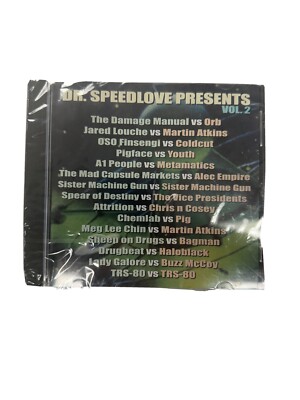 Dr. Speedlove Presents Vol 2 CD Brand new Sealed Inv-175 Compilation