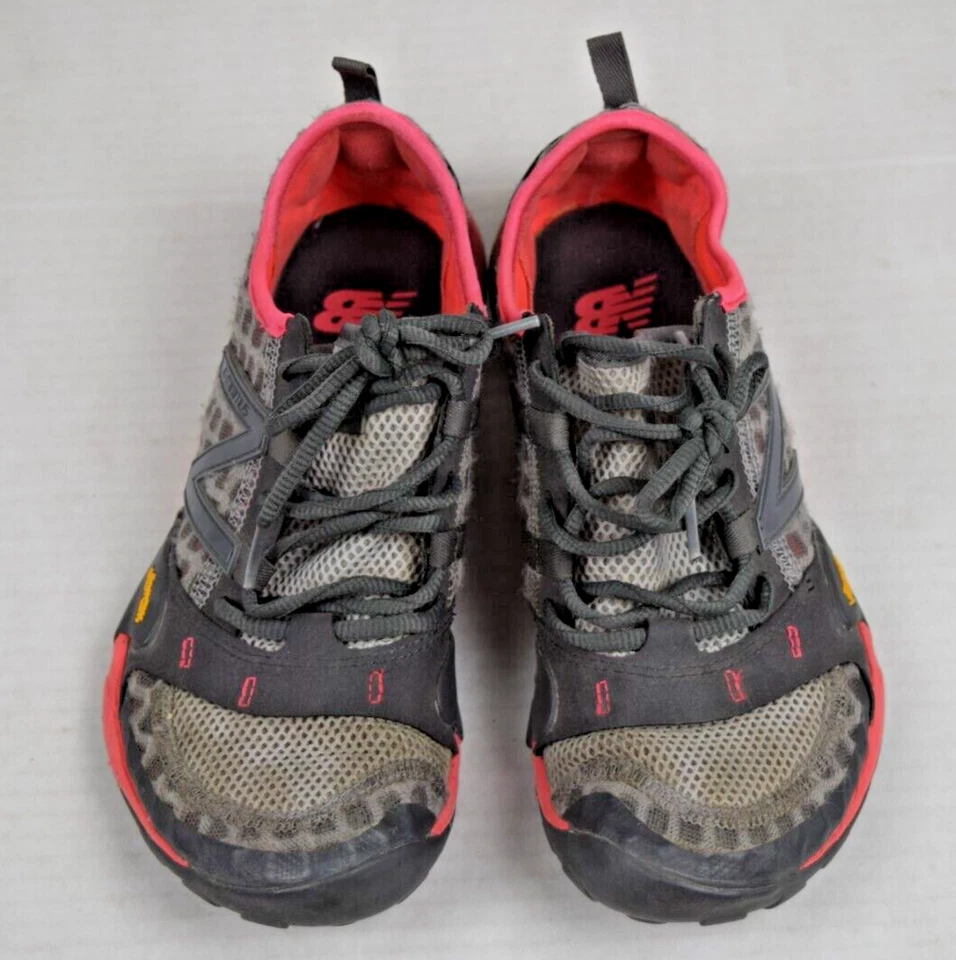 Zapatillas New Balance Vibram Talla 8W 2018 Gris Pizarra Rosa Neón Ajuste Ajustado Foto 3 de 4