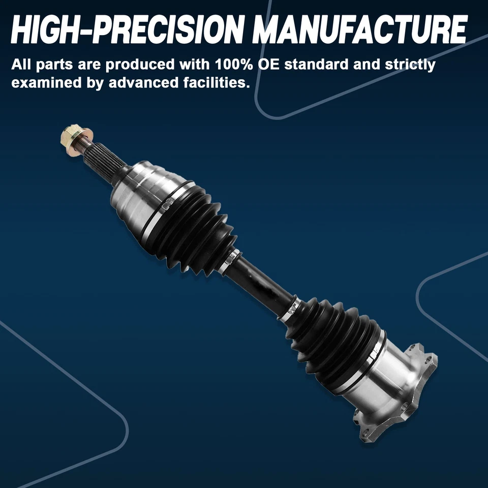 2x 4WD Front CV Axle for GMC Chevy Silverado Sierra 1500 2500 3500 Hummer H2 - Image 2 of 4