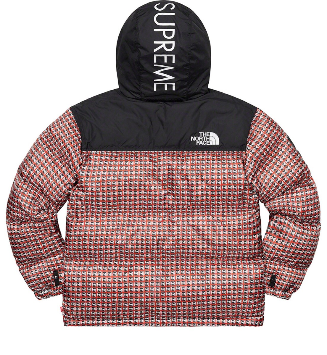 Supreme x The North Face Medium Studded Nuptse Red Jacket | eBay