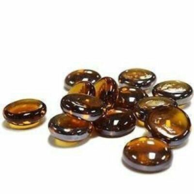 Deko Glaskieselsteine 17-20 mm für Aquarien, Vasen und Basteln