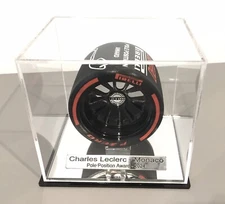 1/10th Charles Leclerc 2024 Monaco Pole Position Pirelli Award Tyre Display
