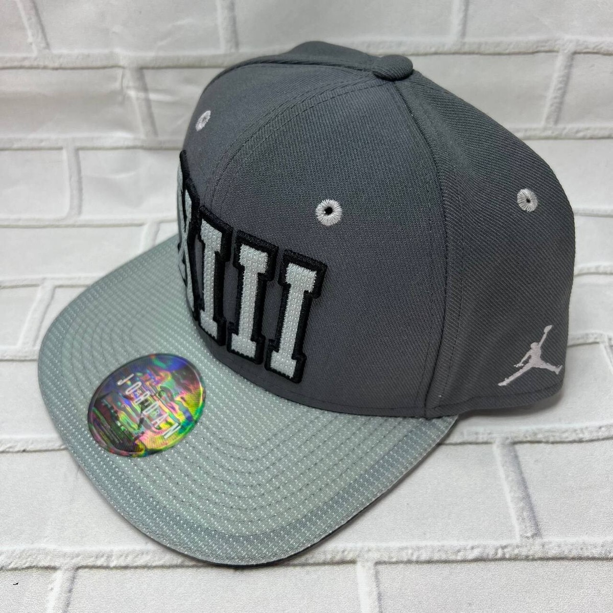  Man i DO ME キャップ グレー Air Jordan 13 XIII Jumpman Hat Snapback Cap Gray Men | eBay
