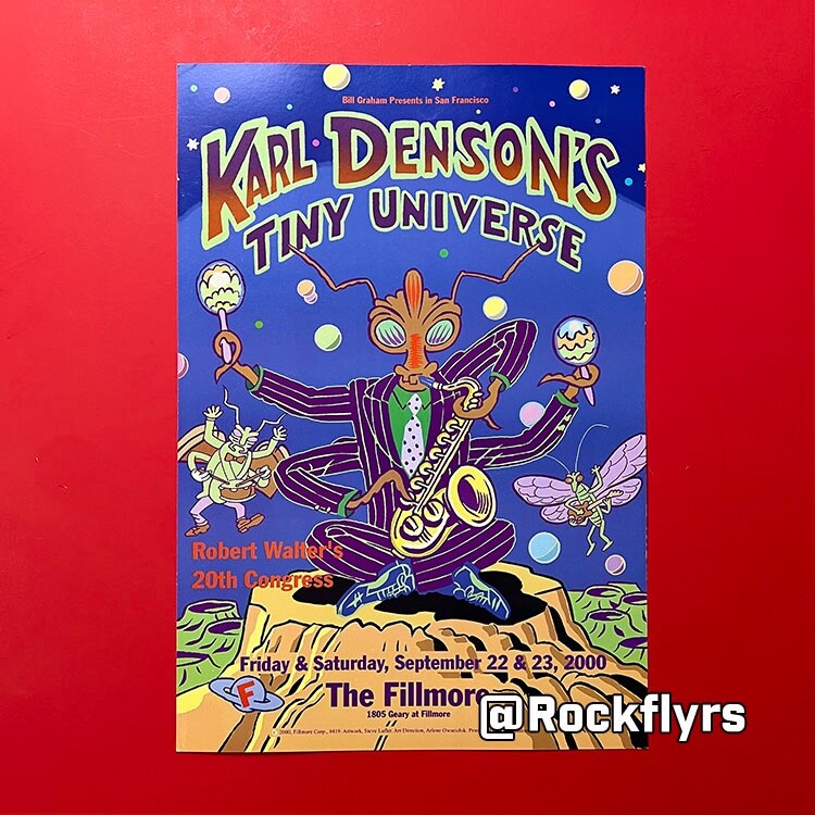 KARL DENSON'S TINY UNIVERSE 2000 Original 13x19 Tour poster. Bill Graham #419
