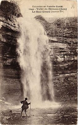 Old postcard Vallée du HERISSON Le Saut Girard (447187)