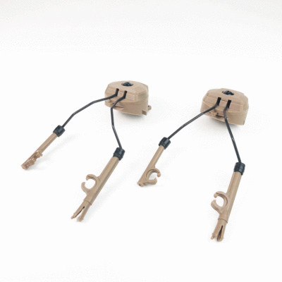 Helmet ARC Rail Adapter for Peltor Comtac Headset Ear Protection Pop-Out Rotate 