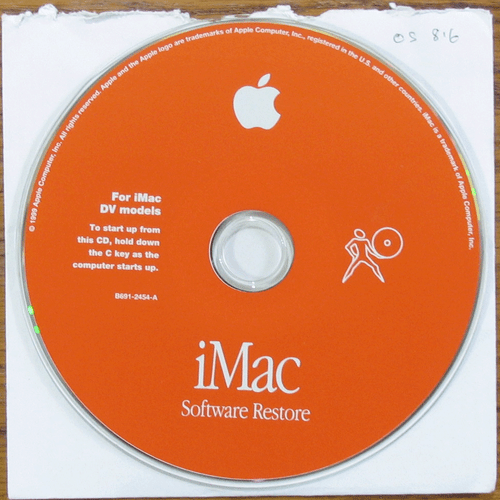 Apple iMac modelli DV software ripristino sistema CD 8.6 supporti 1999 vintage - Foto 2 di 2