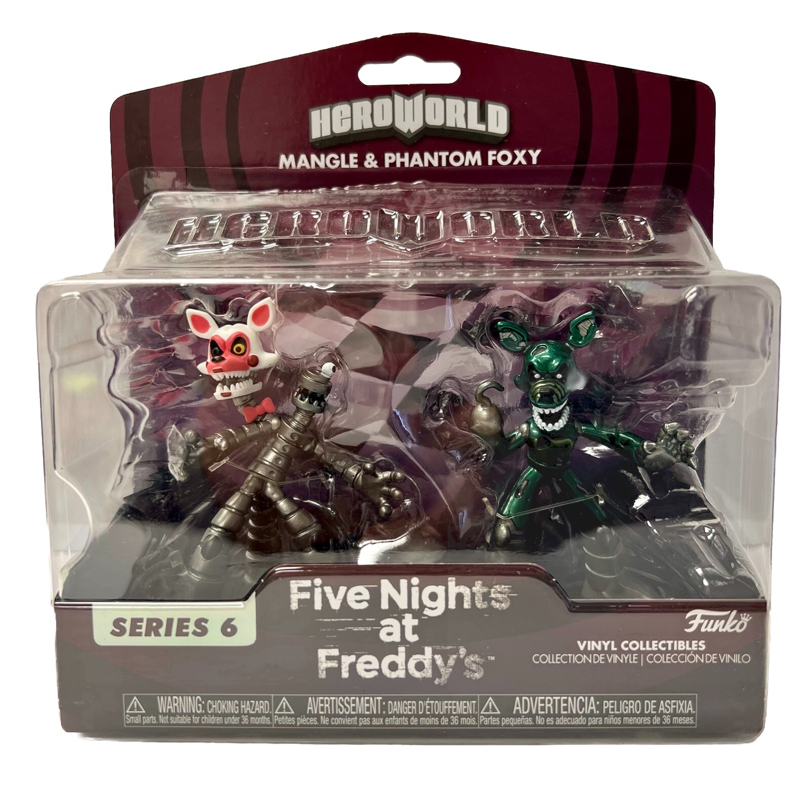Funko Five Nights at Freddy's Hero World Mangle & Phantom Foxy FNAF Series 6