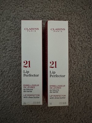 2 x Clarins Natural Lip Perfector Soft Pink Glow 21 (2x5ml)