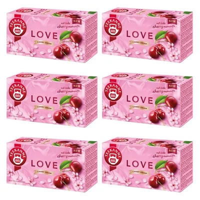 TEEKANNE - Love Cherry Dream - Früchtetee Kirschen - 6x20 Teebeutel - Bild 1 von 3