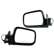 2pcs Left Right Primed Power Side Mirror Manual Fold for Nissan Xterra 2000 2004