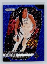 2024 Panini Prizm WNBA #122 Kiah Stokes Blue Velocity Prizms