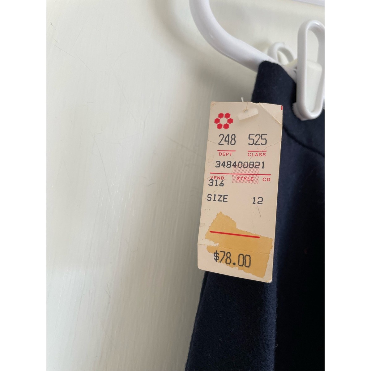 JH Collectibles vintage wool pants navy blue high waisted lined warm Size 12 View 4