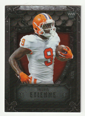 TRAVIS ETIENNE 2023 WILD CARD #MWW-10/ ROOKIE RC SP WEEKEND WARRIOR #6/25 JAGUAR