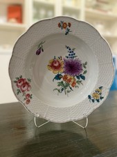 Vintage Herend Floral Design Soup Bowl 9.25 I...