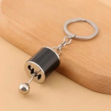 Mini Turbocharged Keyrings Car Style Gearbox Pendant Old Button Keychain Gear Sh