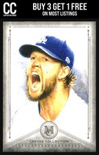 2019 Topps Museum Collection #CC-50 Clayton Kershaw Canvas Collection Dodgers