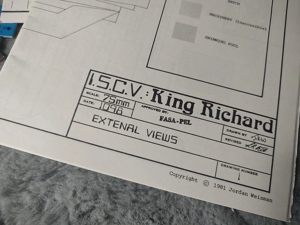 FASA King Richard 21 15 mm PLANOS DE CUBIERTA VIAJERO METALES MARCIANOS ISCV USADO EN EXCELENTE ESTADO Foto 4 de 4