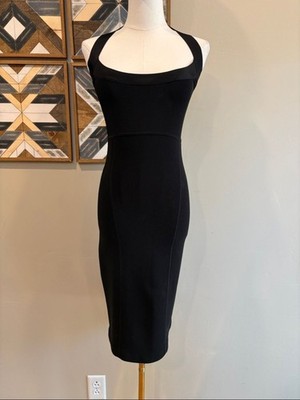 balmain bodycon dress Undeniable Black Jersey Ribbed Bodycon Dress main image 0