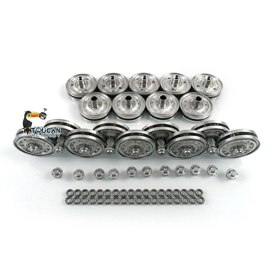 Henglong Metal Road Wheels For 1/16 German King Tiger RC Tank 3888A Spare Parts - Image 3 of 4