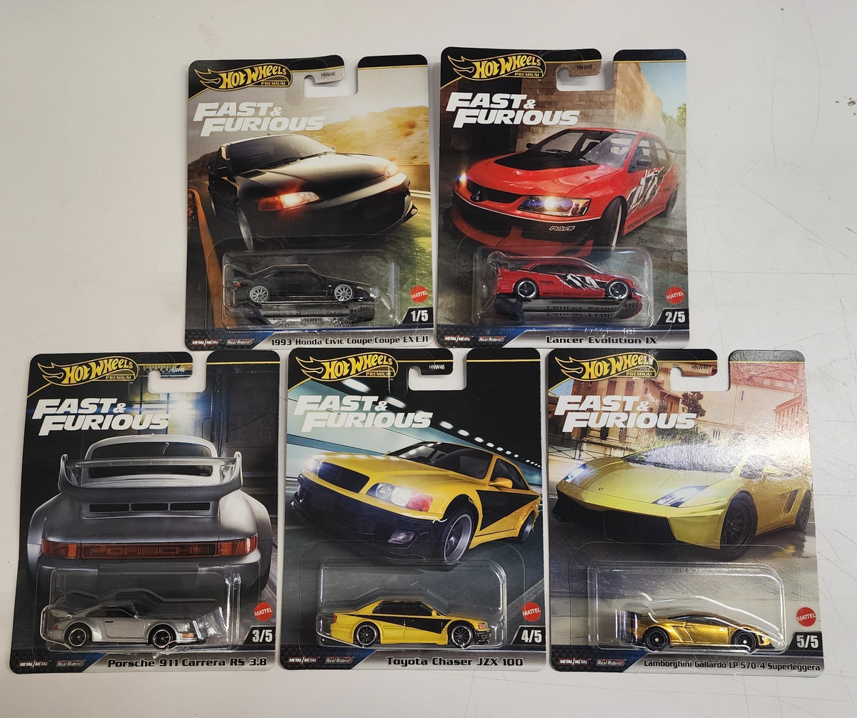 Complete 5 Car Set Case M 2025 Hot Wheels Fast & Furious CASE M