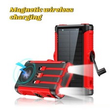 50000Mah Solar Power Bank 22.5W Magnetic Wireless Charging Camping Powerbank wit