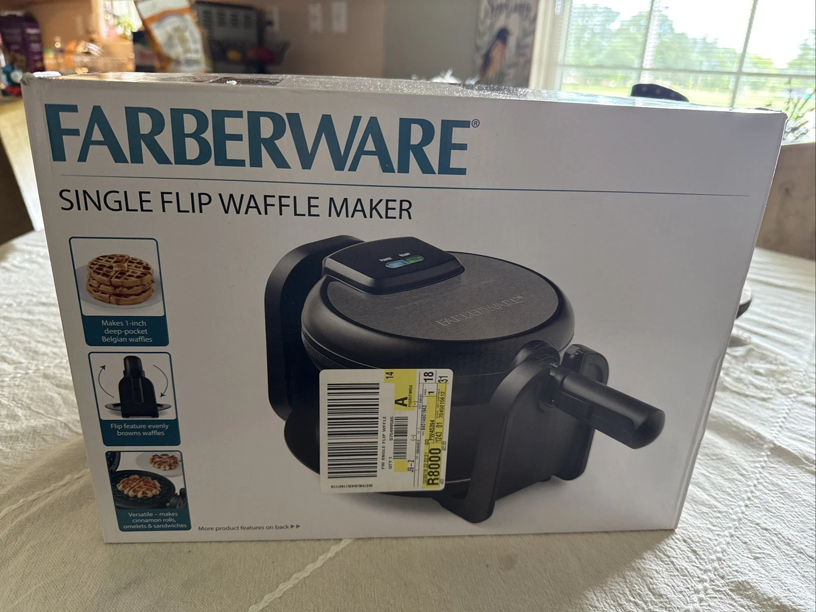 Farberware Single-Flip Waffle Maker NISB
Opens in a new window or tab