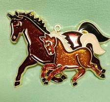 HORSE stained Glass Look Acrylic Sun catcher Suncatcher ESTATE still Packaged