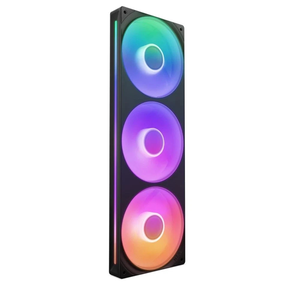 NZXT - F360 RGB Core - 360mm Single-Frame Case Fan Unit with 3 x 120mm RGB Fans - Image 1 of 4