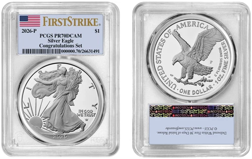 Photo of a 2026-P American Silver Eagle from an eBay listing that sold on Jul 20, 2026