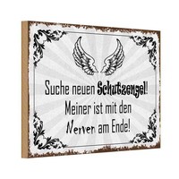 Holzschild 20X30 Cm Suche Neuen Schutzengel Dekoration Deko Geschenk Holz Schild