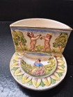 Small Italian Wall Vase Made In Italy 4.25" Wide 3.25" Tall — photo 9