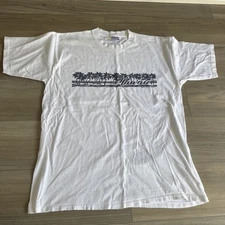 Vintage All Sport Events White Mens Shirt XL Hawaii Single Stitch 100% Cotton