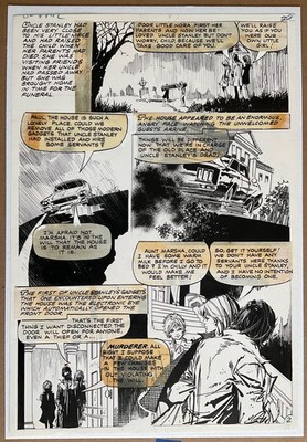 Haunted #27 page 2 Horror Comic Original Art likely Jordi Badia Romero (Jorge)