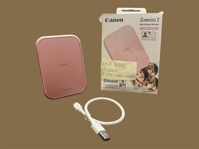 Canon Zoemini 2 Tragbarer Mini Fotodrucker ROSEGOLD, 3 Zinkpapiere enthalten.