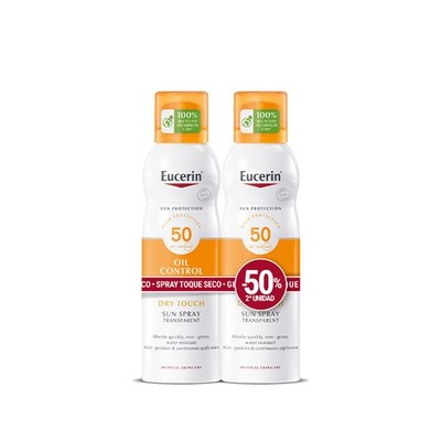 Eucerin Sonnenspray Öl Control Dry Touch Fp50 2x200ml