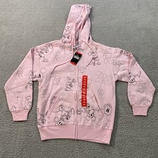 NWT DISNEY MICKEY MOUSE HOODIE SWEATSHIRT EMBROIDERED Size X-SMALL FREE SHIPPING
